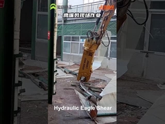 Tesourías de corte de chapa de metal de desechos hidráulicos para excavadoras