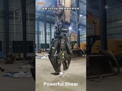 Excavadora hidráulica Máquina de corte de cizallas de chatarra de hierro de metal cizallas de barras de acero inoxidable