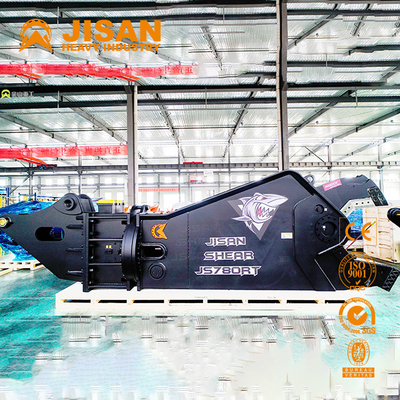 Demolición de Scrap Cutting Shear 70 Ton Hydraulic For Steel Structure del excavador Pc700 práctica