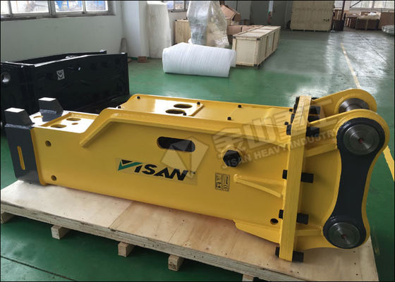 tipo hidráulico del silencio del triturador de la roca del cincel de 140m m para el excavador de  PC220