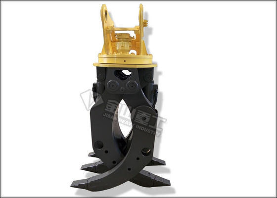 El registro hidráulico del gancho agarrador de la madera ataca los mandíbulas de la abertura amplia para 20 el excavador de  PC200 de la tonelada