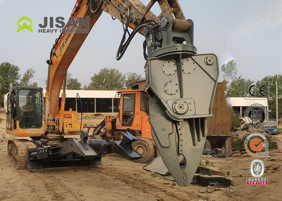 Excavadora Jisan Demolición Tijeras de acero de oxígeno duro Tijeras de chatarra de la fortaleza para la venta Máquina de desmontaje de automóviles