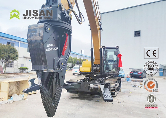 Excavadora Jisan Demolición Tijeras de acero de oxígeno duro Tijeras de chatarra de la fortaleza para la venta Máquina de desmontaje de automóviles