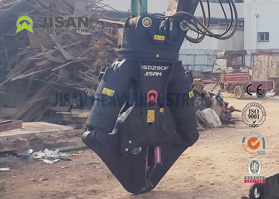 JSD280F Tijeras de metal para excavadoras Ajuste simple de la cabeza para una máxima eficiencia en el reciclaje de material de hormigón