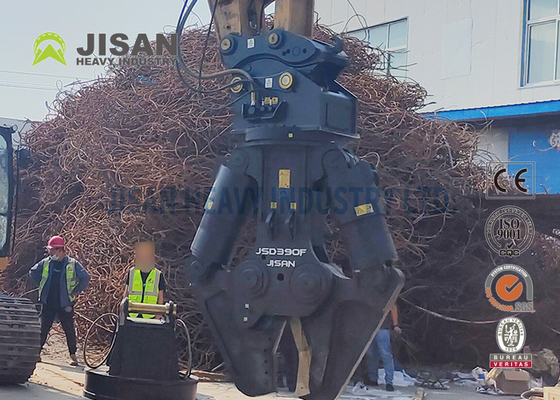 JSD280F Tijeras de metal para excavadoras Ajuste simple de la cabeza para una máxima eficiencia en el reciclaje de material de hormigón