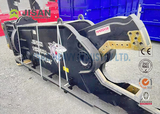 Teyun Tycs450rt Tijeras hidráulicas Excavadora duradera Tijeras metálicas para cortar y recuperar chatarra en sitios de demolición industrial