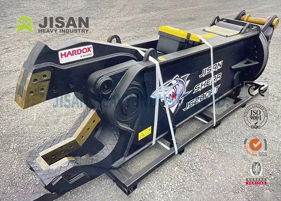 Teyun Tycs450rt Tijeras hidráulicas Excavadora duradera Tijeras metálicas para cortar y recuperar chatarra en sitios de demolición industrial
