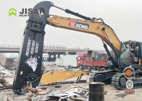 Teyun Tycs450rt Tijeras hidráulicas Excavadora duradera Tijeras metálicas para cortar y recuperar chatarra en sitios de demolición industrial