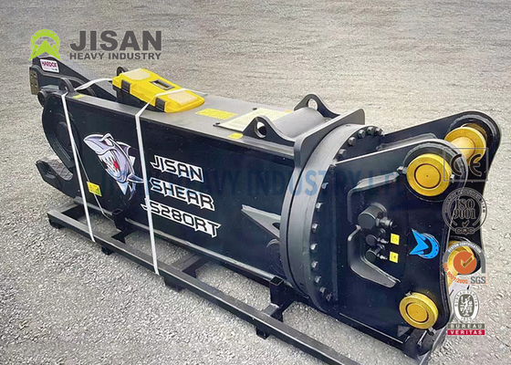 Teyun Tycs450rt Tijeras hidráulicas Excavadora duradera Tijeras metálicas para cortar y recuperar chatarra en sitios de demolición industrial