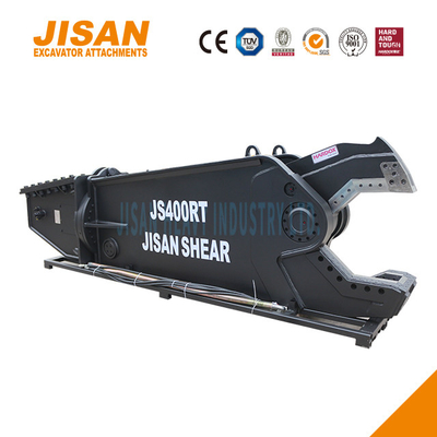 JS430RT Tijeras de metal para excavadoras para cortar hierro, acero y otros materiales con una instalación de brazo de 40-50 toneladas