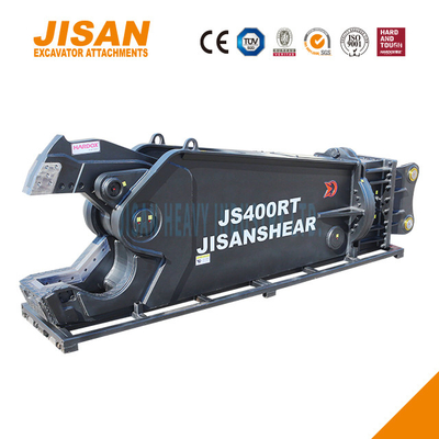 JS430RT Tijeras de metal para excavadoras para cortar hierro, acero y otros materiales con una instalación de brazo de 40-50 toneladas