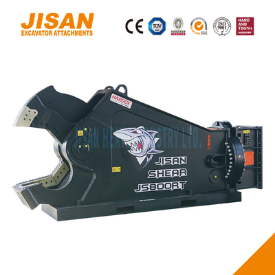 Las tijeras de metal de la excavadora JS800RT son ideales para el corte de acero pesado con una instalación de brazo de 80-110 toneladas