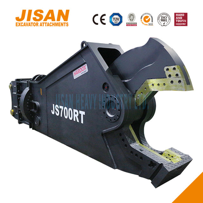 Las tijeras de metal de la excavadora JS800RT son ideales para el corte de acero pesado con una instalación de brazo de 80-110 toneladas