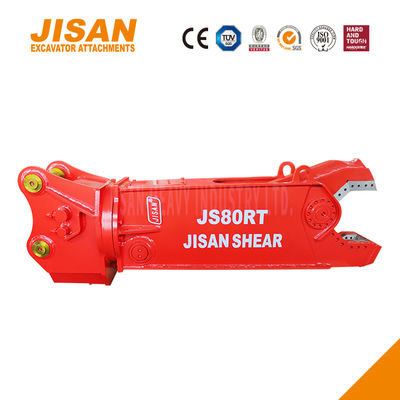 Cizallas metálicas para excavadora potentes, rotación de 360 grados, fuerza de corte de 800T, válvula de velocidad, acero resistente al desgaste, máxima eficiencia