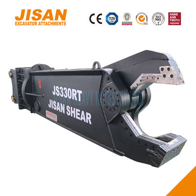 Las tijeras de metal de la excavadora giran a 360 grados y aumentan el tamaño del cilindro para obtener la máxima eficiencia