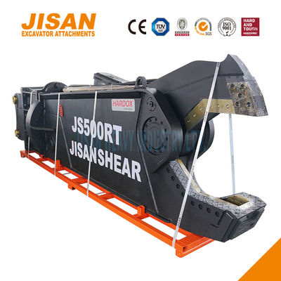 Tijeras de metal para excavadoras JS800RT con rotación de 360 grados y portacuchillos de alta resistencia para sitios de demolición industrial