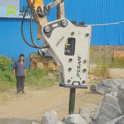Hydraulic Breaker Hammer with 100mm Chisel Diameters 3/4 inch Hosepipe and 150-170kg/cm2 Operating Pressure for 15 Tons Excavator