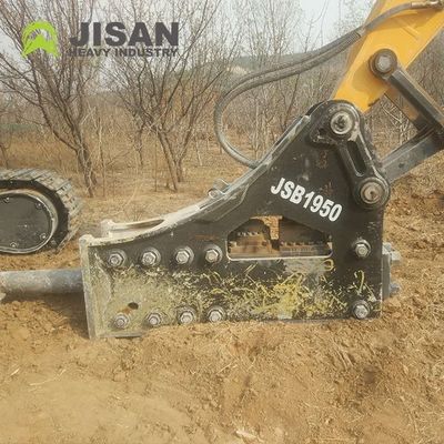 Rompepiedra hidráulica con 160-180 kg/cm2 Presión de funcionamiento 150-190 l/min Flujo de aceite y velocidad de impacto de 350-500 bpm para excavadoras