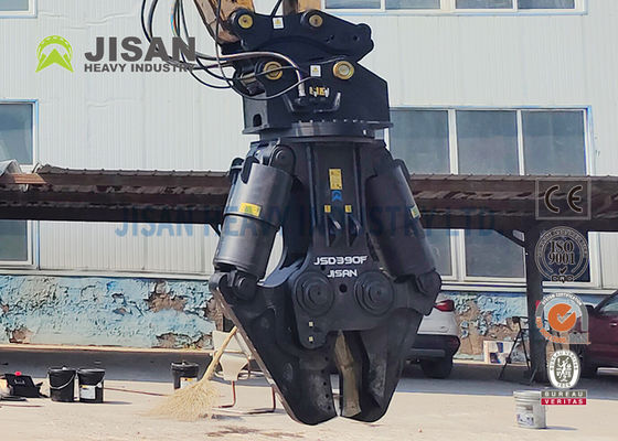 Cizallas metálicas para excavadora JISAN con motor de rotación hidráulica de 360 grados, gran potencia y larga durabilidad