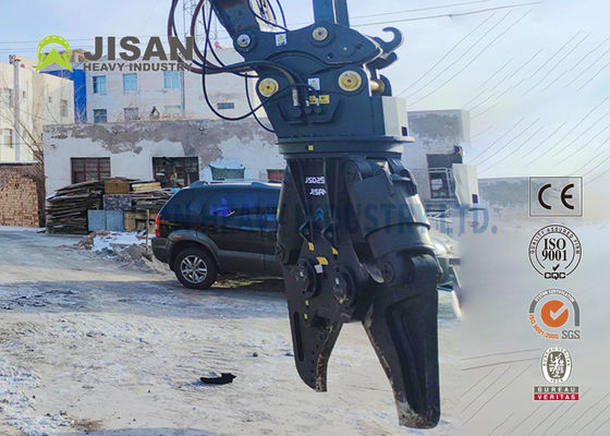 Cizallas metálicas para excavadora JISAN con motor de rotación hidráulica de 360 grados, gran potencia y larga durabilidad