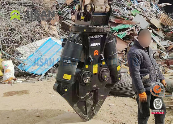 Cizallas metálicas para excavadora JISAN con motor de rotación hidráulica de 360 grados, gran potencia y larga durabilidad