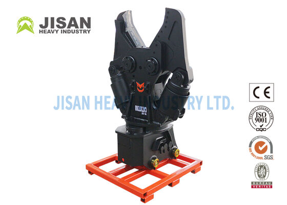 Tijeras de metal para excavadoras con rotación hidráulica de 360 grados y cuchilla reemplazable para operaciones de demolición y reciclado