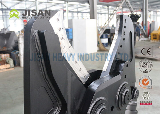 Tijeras de metal para excavadoras con rotación hidráulica de 360 grados y cuchilla reemplazable para operaciones de demolición y reciclado