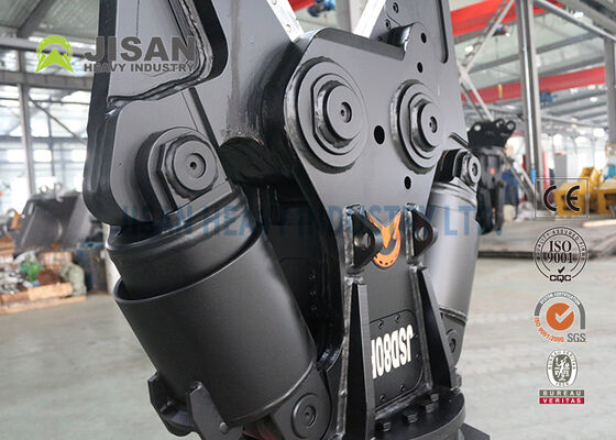 Tijeras de metal para excavadoras con rotación hidráulica de 360 grados y cuchilla reemplazable para operaciones de demolición y reciclado