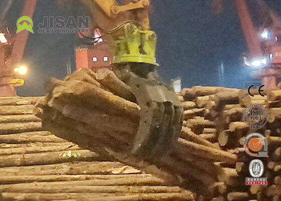 Doble enlace de agarre de tronco hidráulico de 1500 mm abertura de mandíbula para excavadora de 20 toneladas 320
