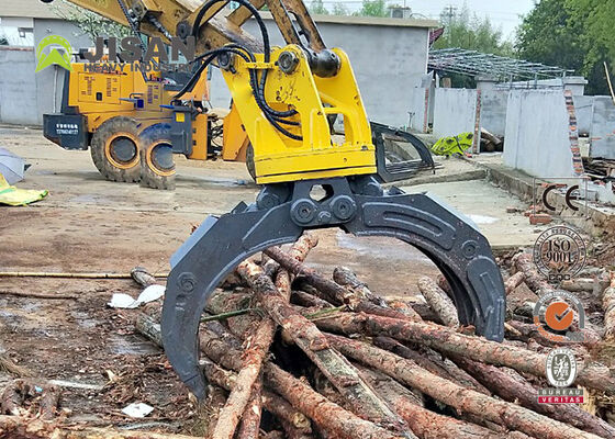 Doble enlace de agarre de tronco hidráulico de 1500 mm abertura de mandíbula para excavadora de 20 toneladas 320