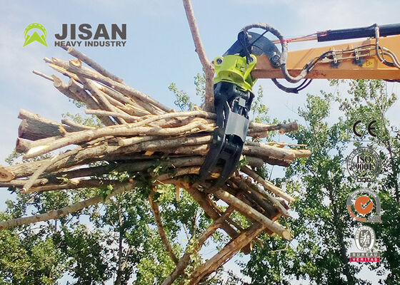 360 grados de rotación de agarre de tronco hidráulico 45 toneladas Fuerza de compresión para excavadora de 20-30 toneladas