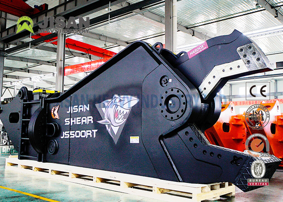 Excavador Scrap Hydraulic Shear para desmontar los coches 60ton para la estructura de acero